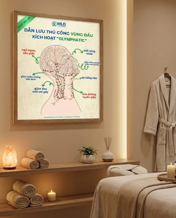 Tranh Dẫn Lưu Bạch Huyết Vùng Đầu